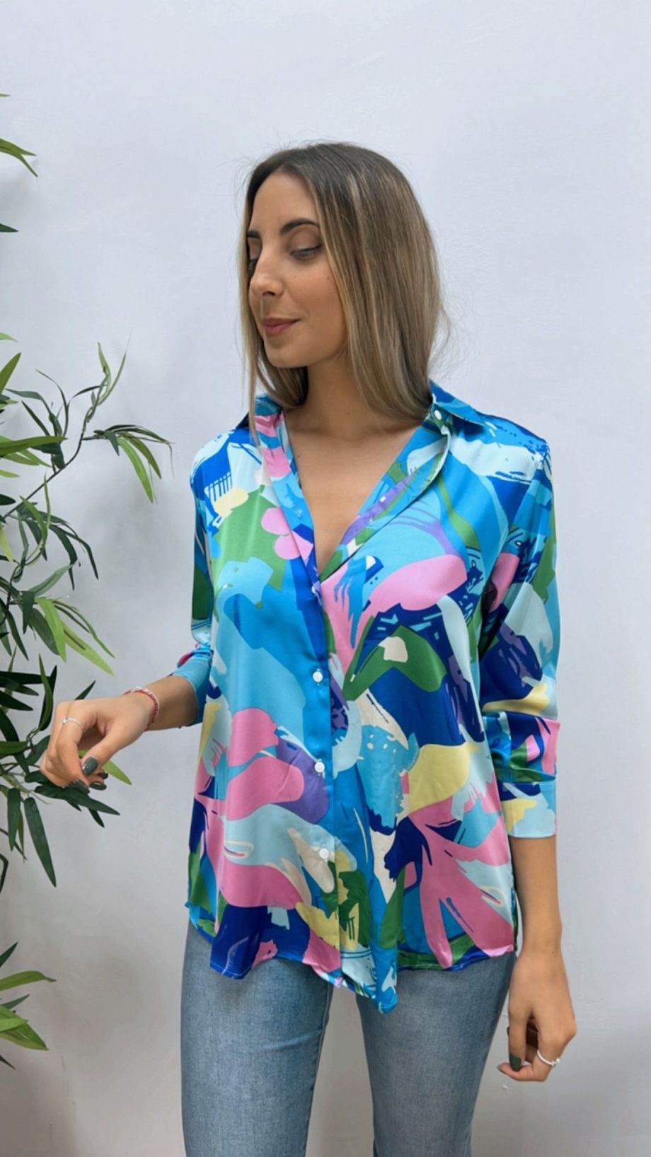 Camisa Acuarela Azul