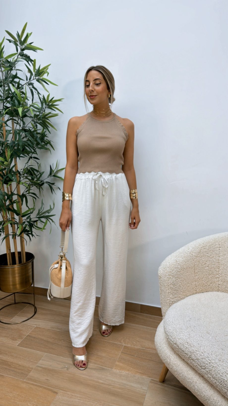 Top Halter Ondas Camel