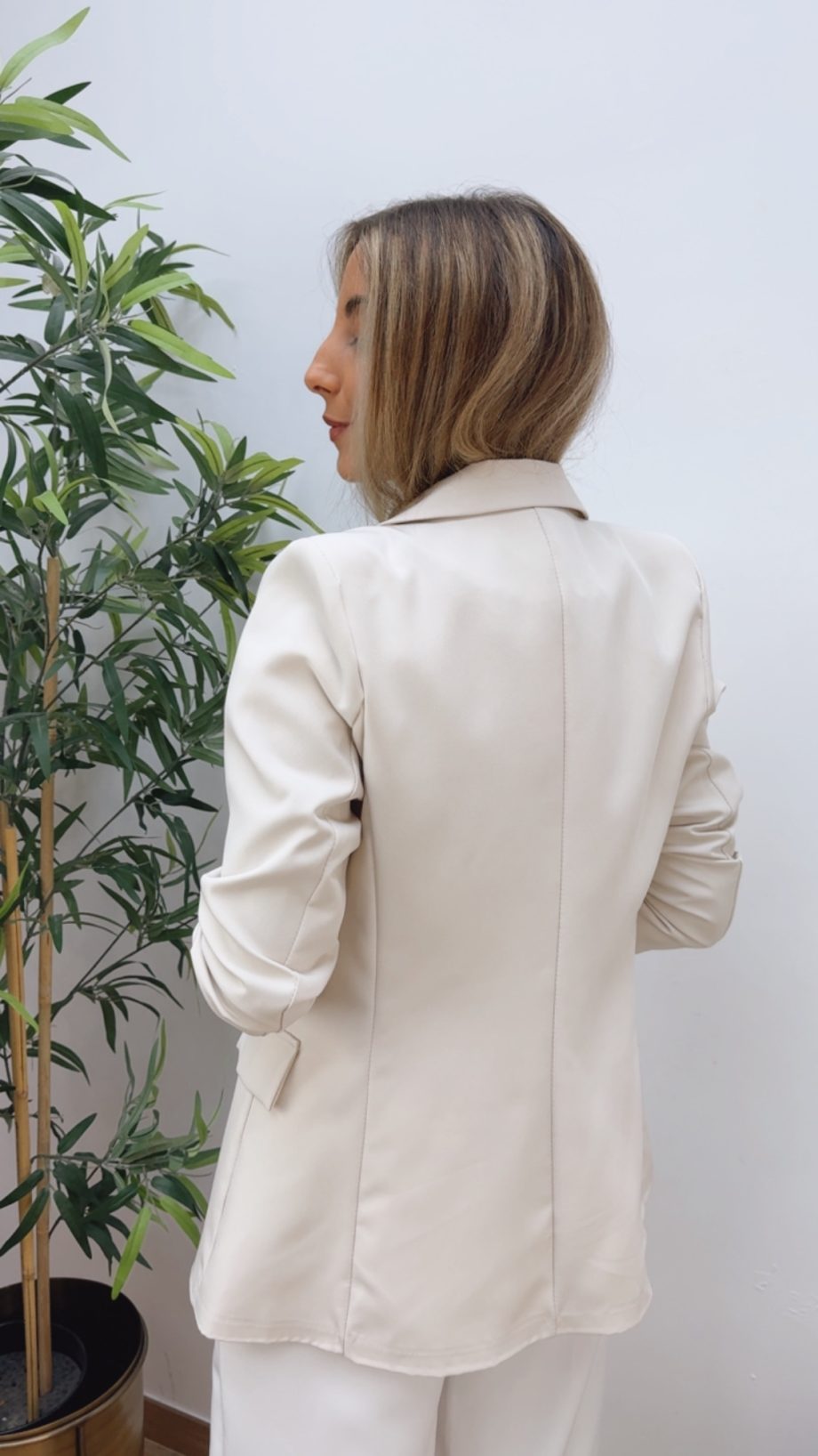 Blazer Cruzada Hueso