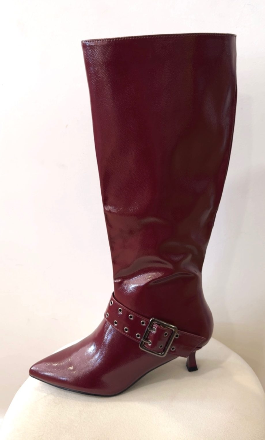 Bota Burdeos Hebilla