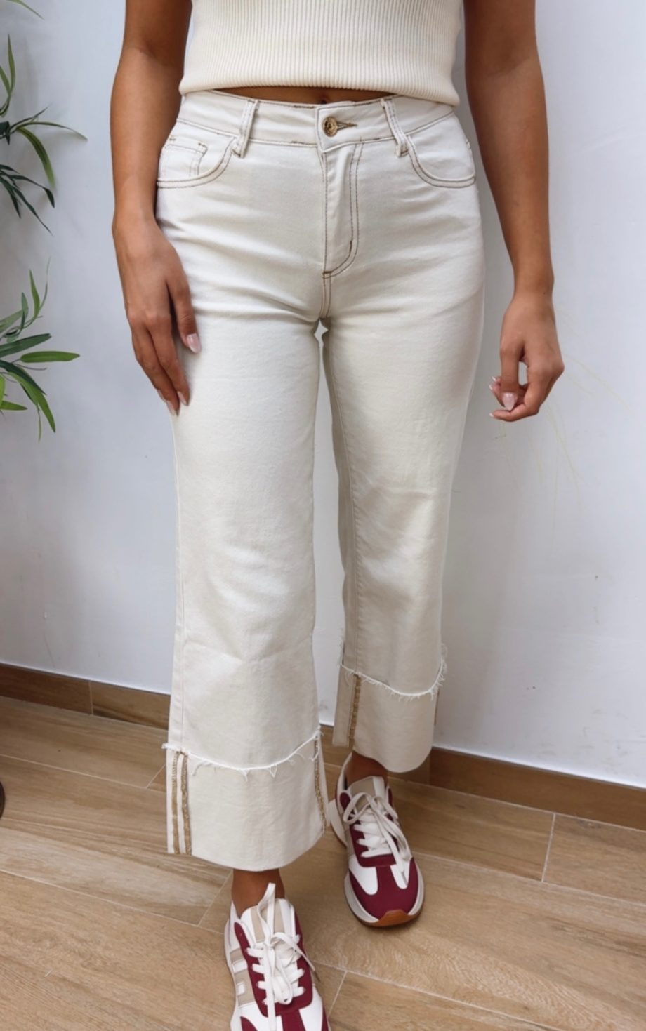 Jeans Beige Doble