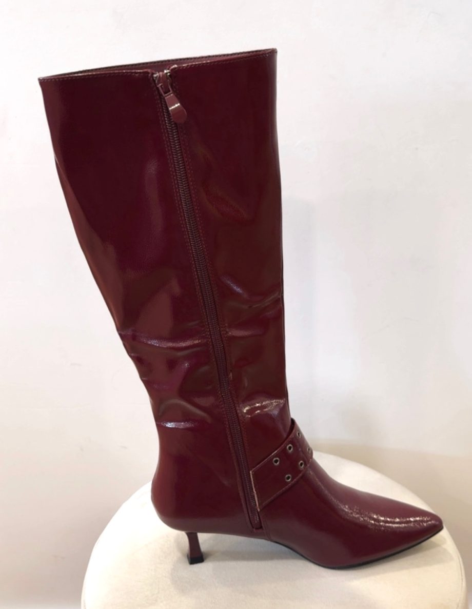Bota Burdeos Hebilla