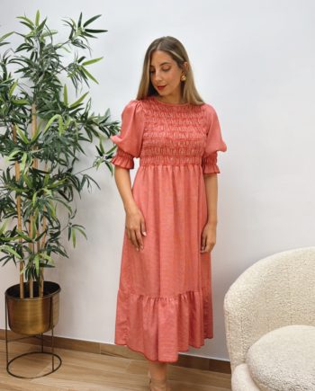 Vestido Panel Abeja Rojo
