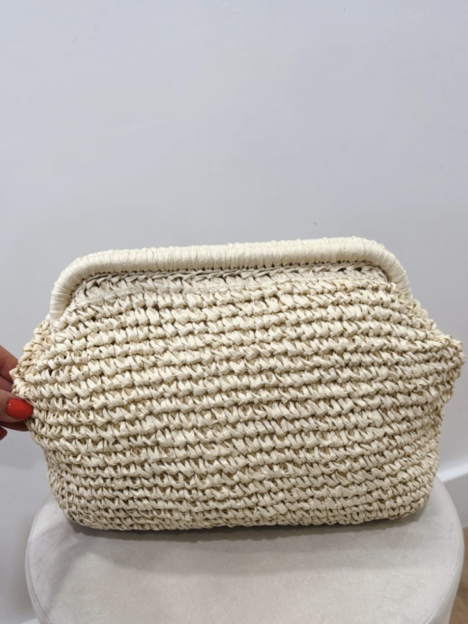 Bolso Rafia Natural Mediano
