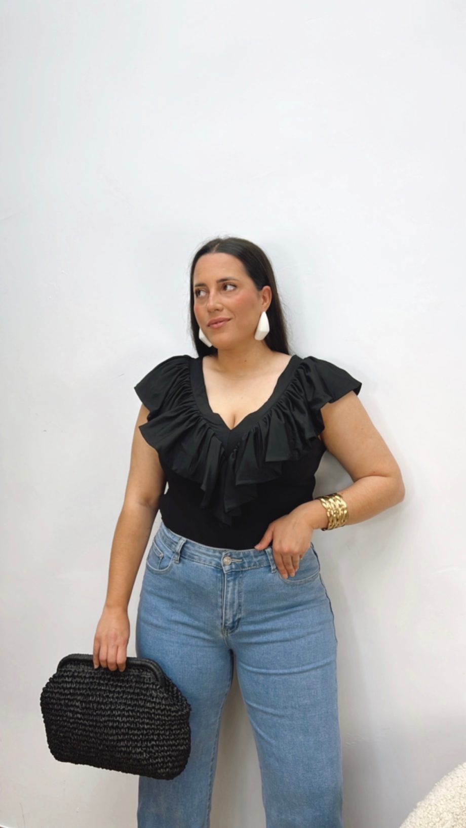 Body Volante Pecho Negro