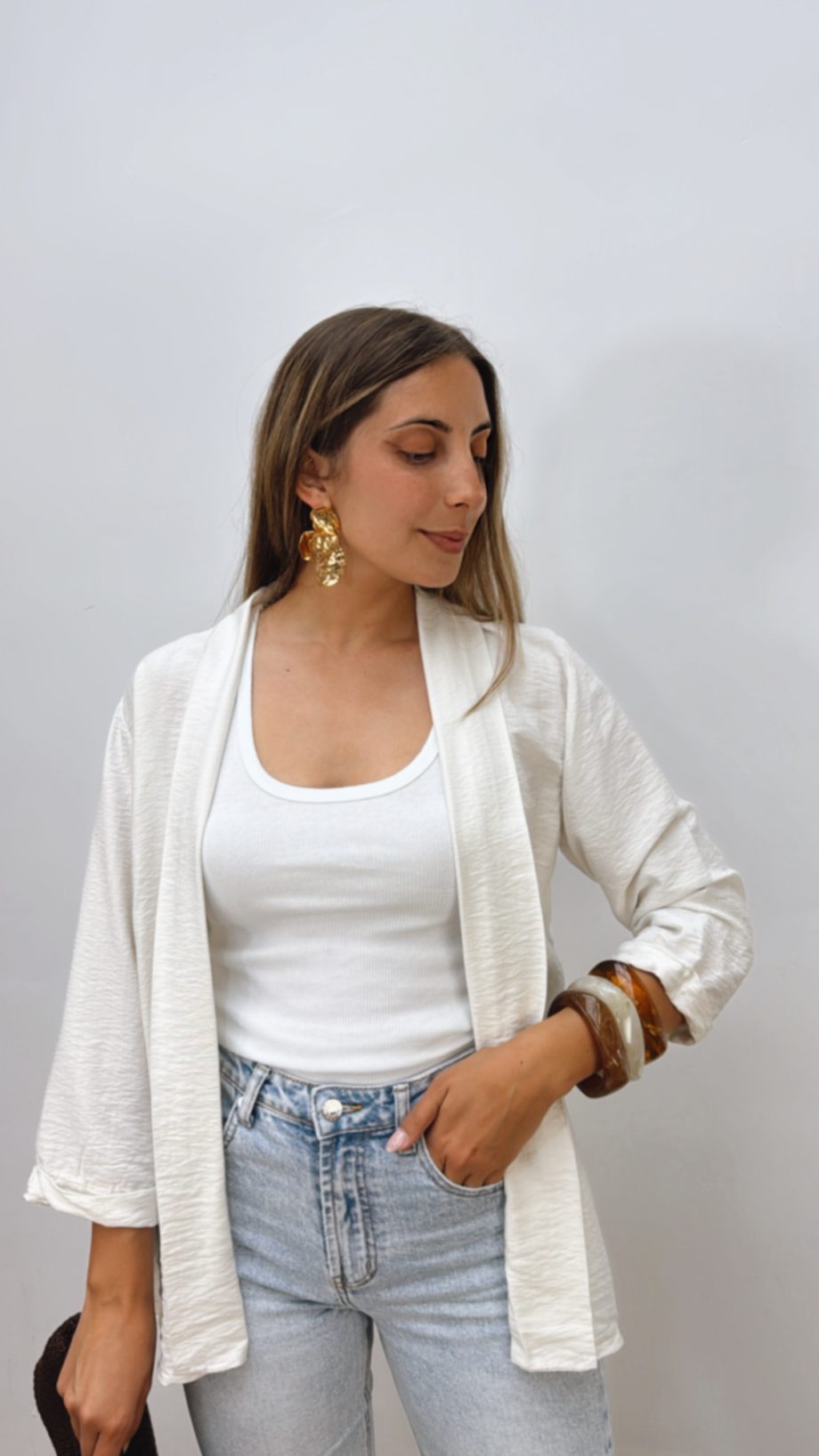 Kimono Corto Crudo
