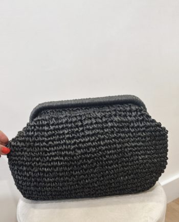 Bolso Rafia Negro Pequeño