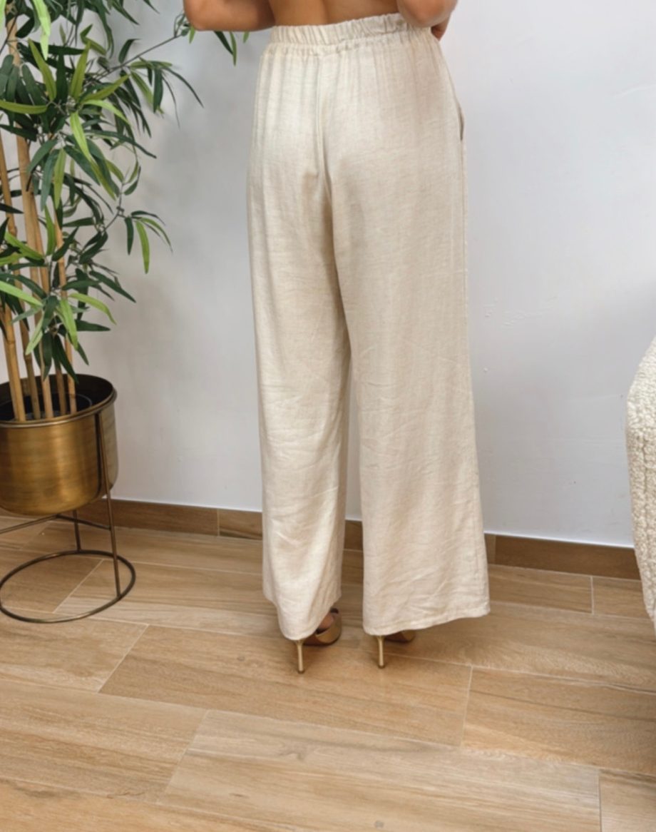 Pantalón Fluido Beige