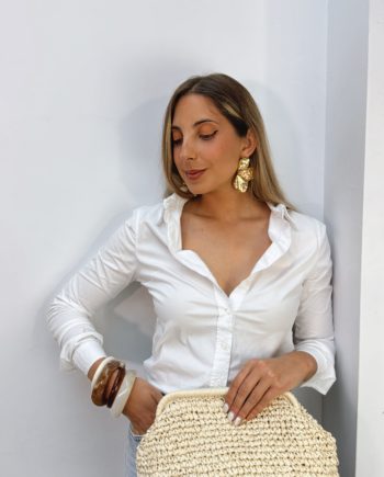 Bolso Rafia Natural Mediano