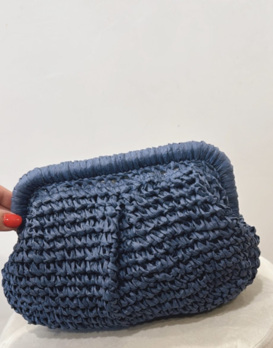 Bolso Rafia Marino Pequeño