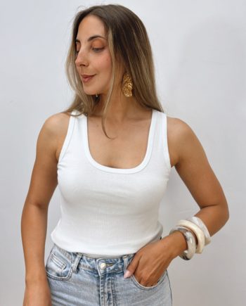 Básica Canalé Hombreras Blanca