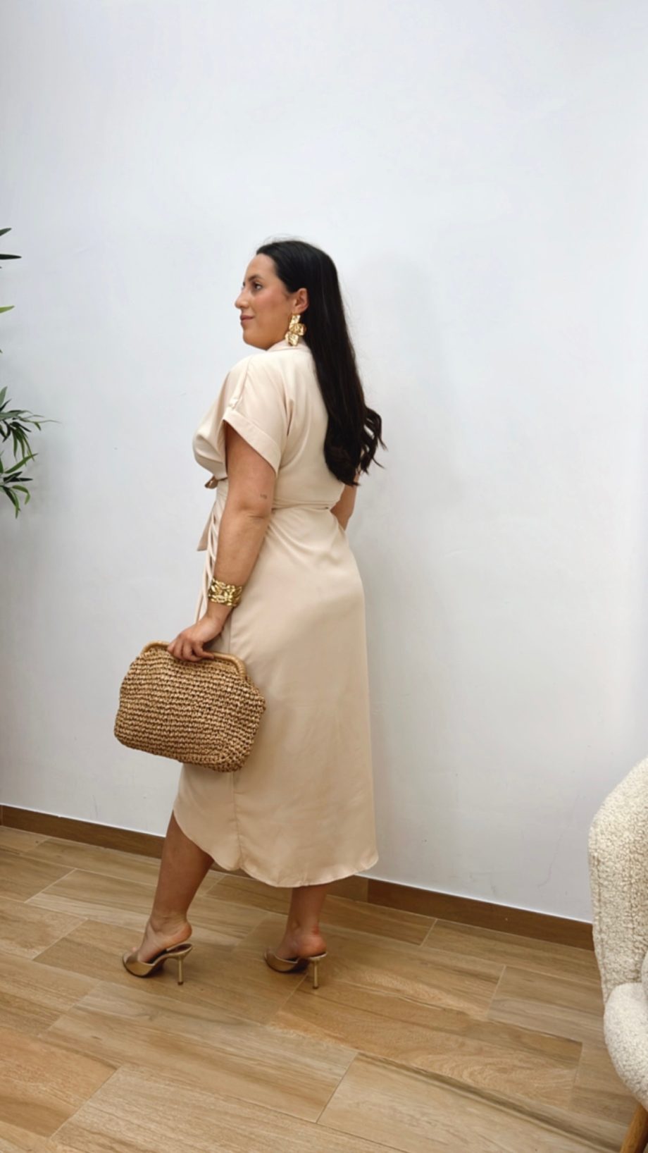 Vestido Elisa Beige
