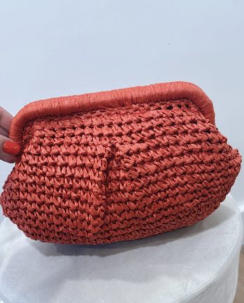 Bolso Rafia Rojo Pequeño