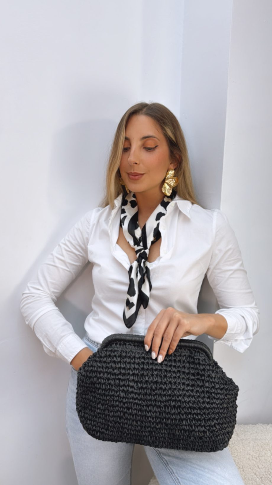 Pañuelo Print Negro & Blanco