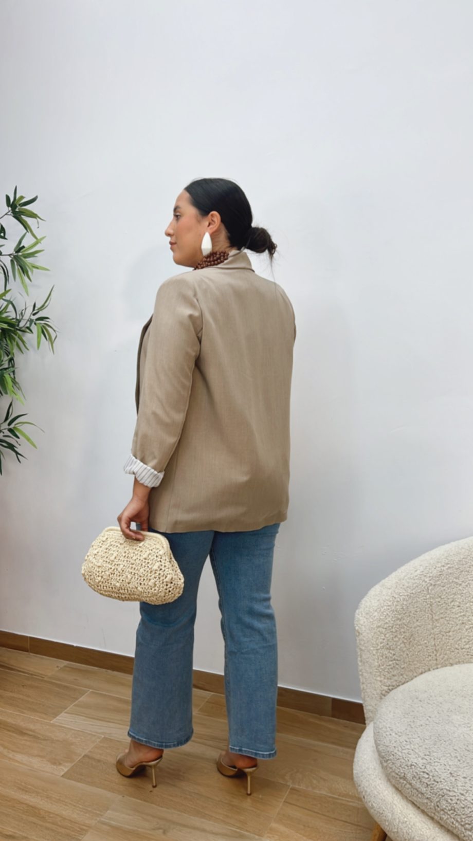 Blazer Vuelta Rayas Topo