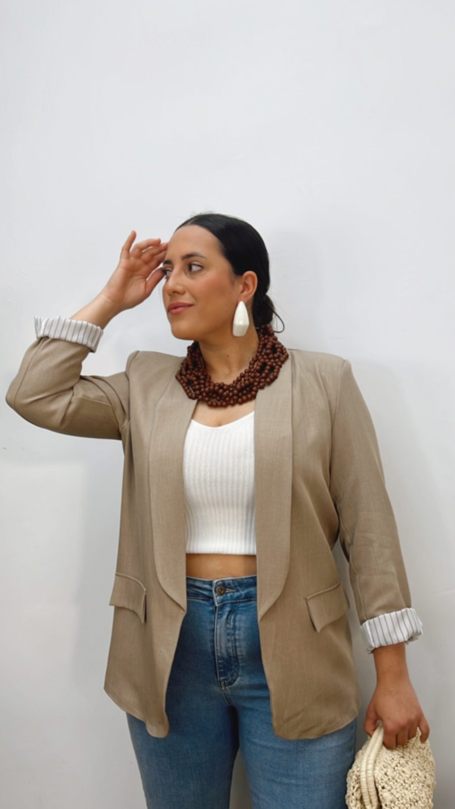 Blazer Vuelta Rayas Topo