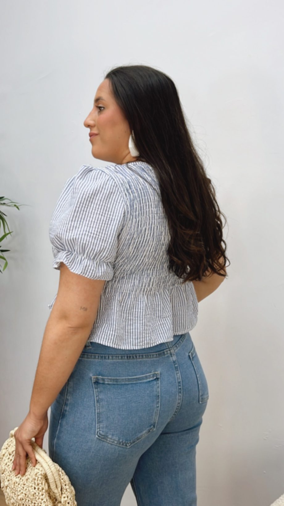 Blusa Panel Abeja Raya Azul