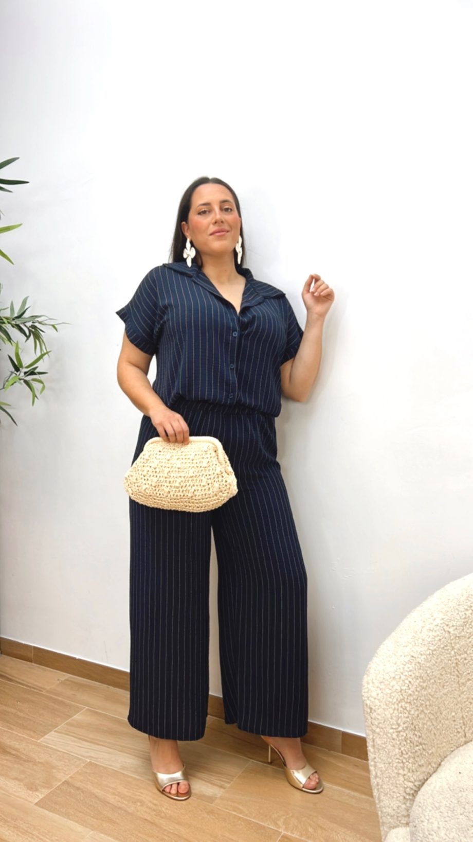 Conjunto Fluido Raya Diplomática Marino