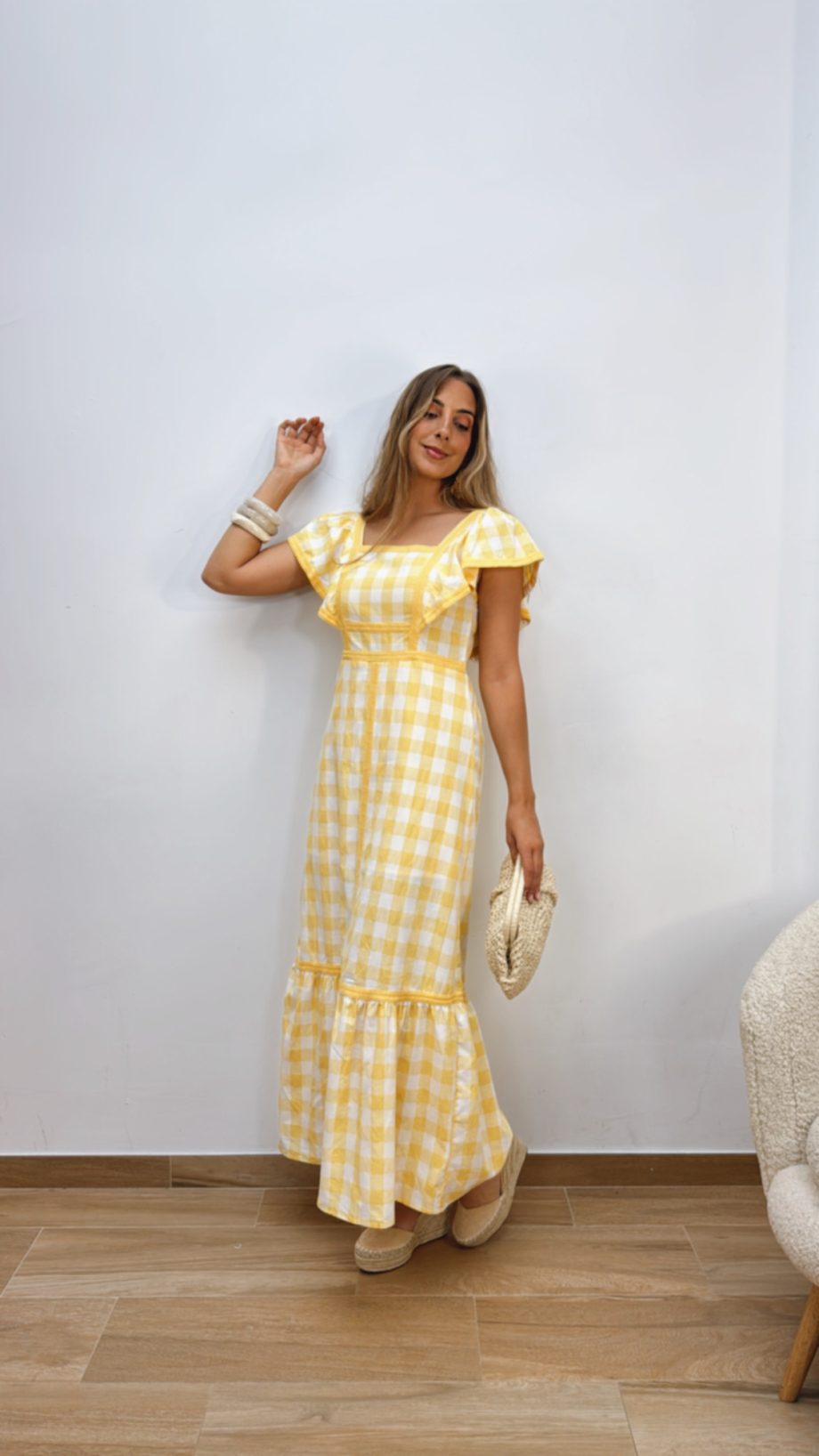 Vestido Vichy Amarillo