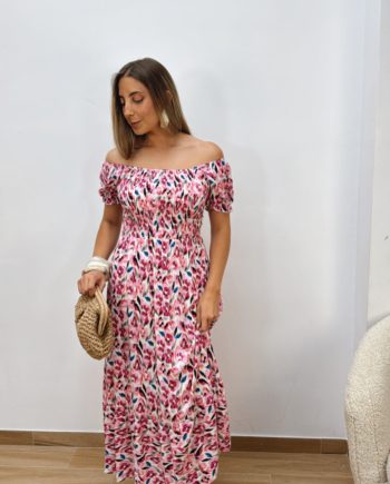 Vestido Simona Rosa