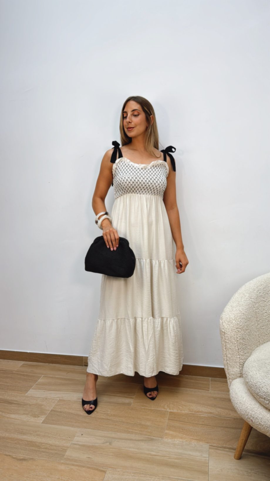 Vestido Amalia Beige