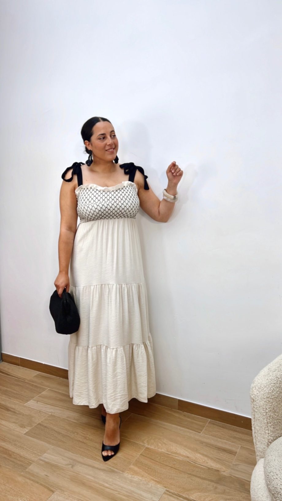 Vestido Amalia Beige
