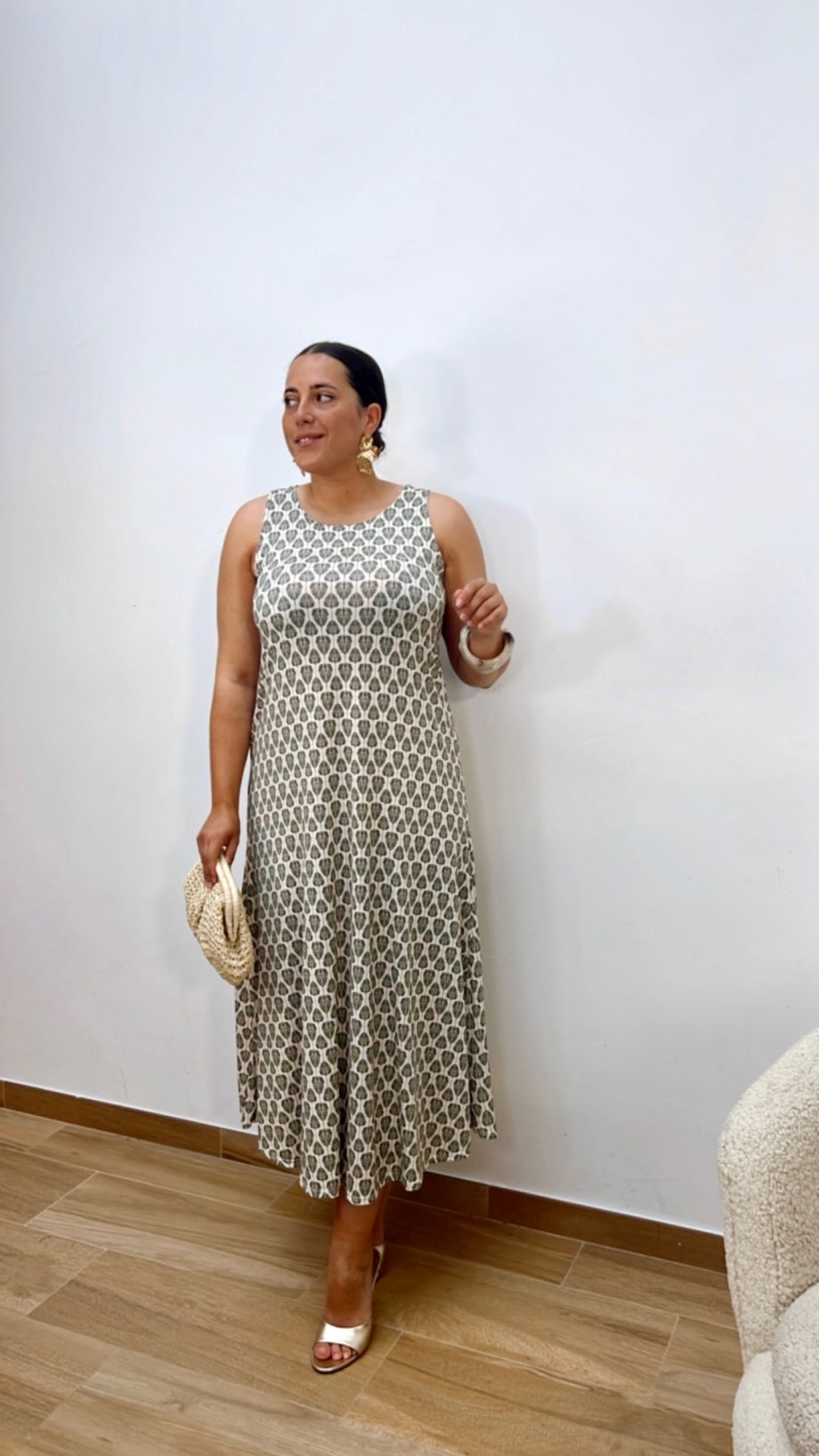 Vestido Lisboa Caqui