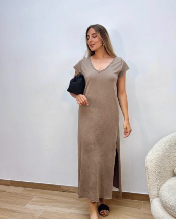 Vestido Algodón Chocolate
