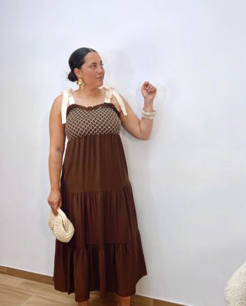 Vestido Amalia Marrón