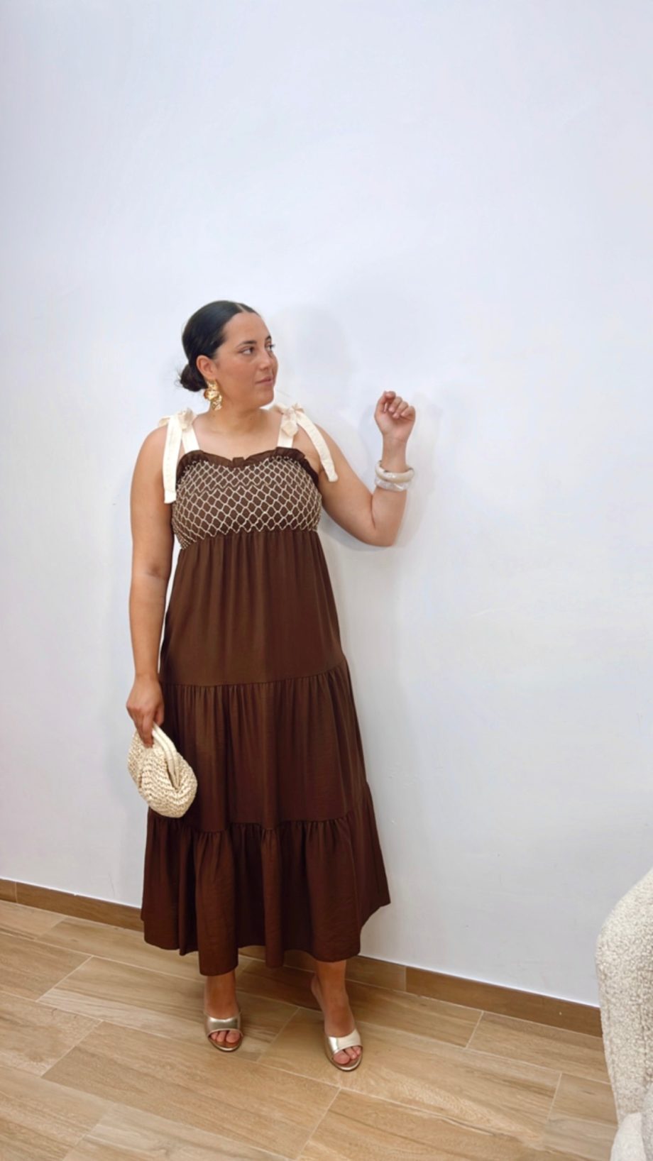 Vestido Amalia Marrón
