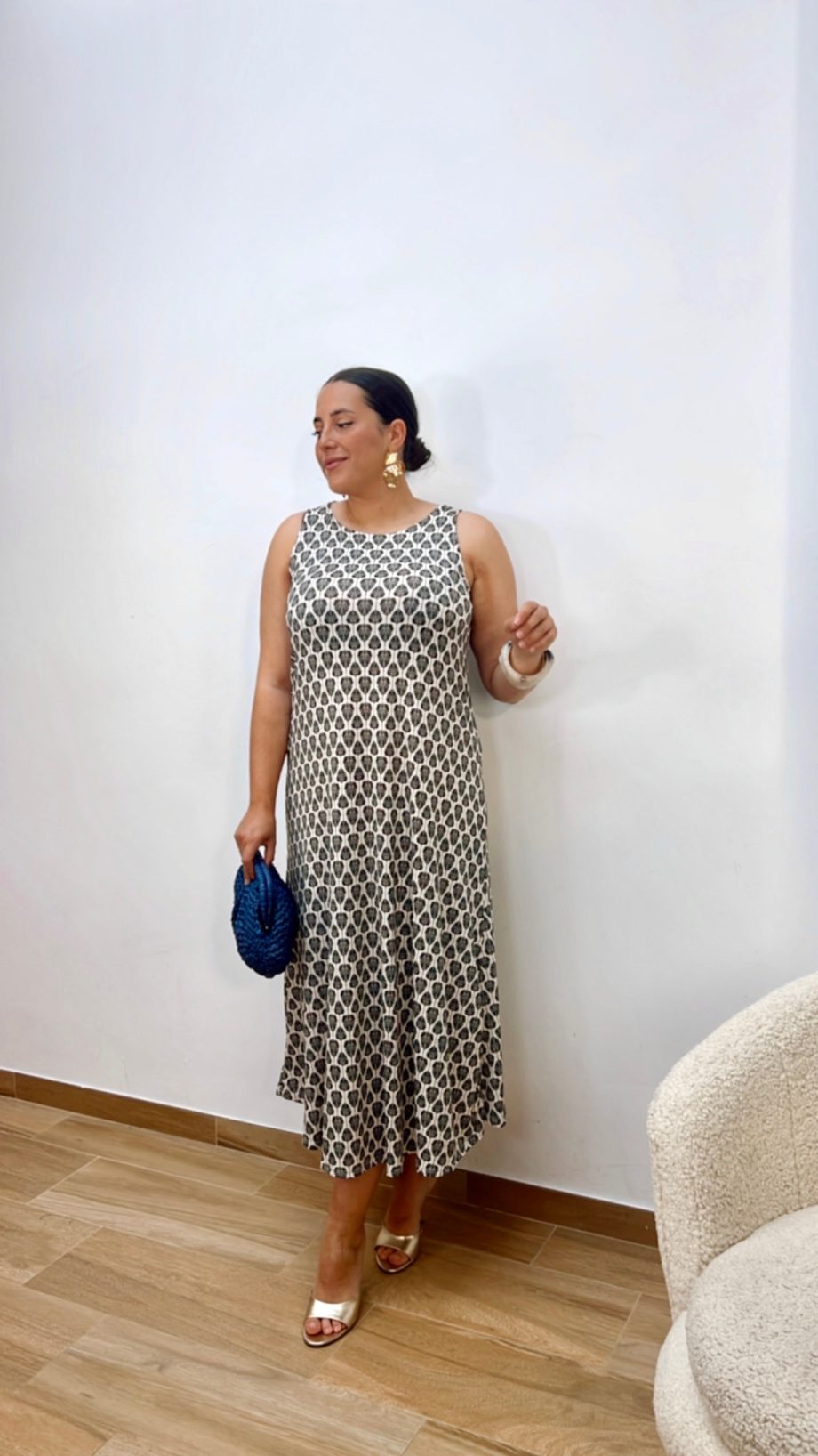Vestido Lisboa Marino Verdoso