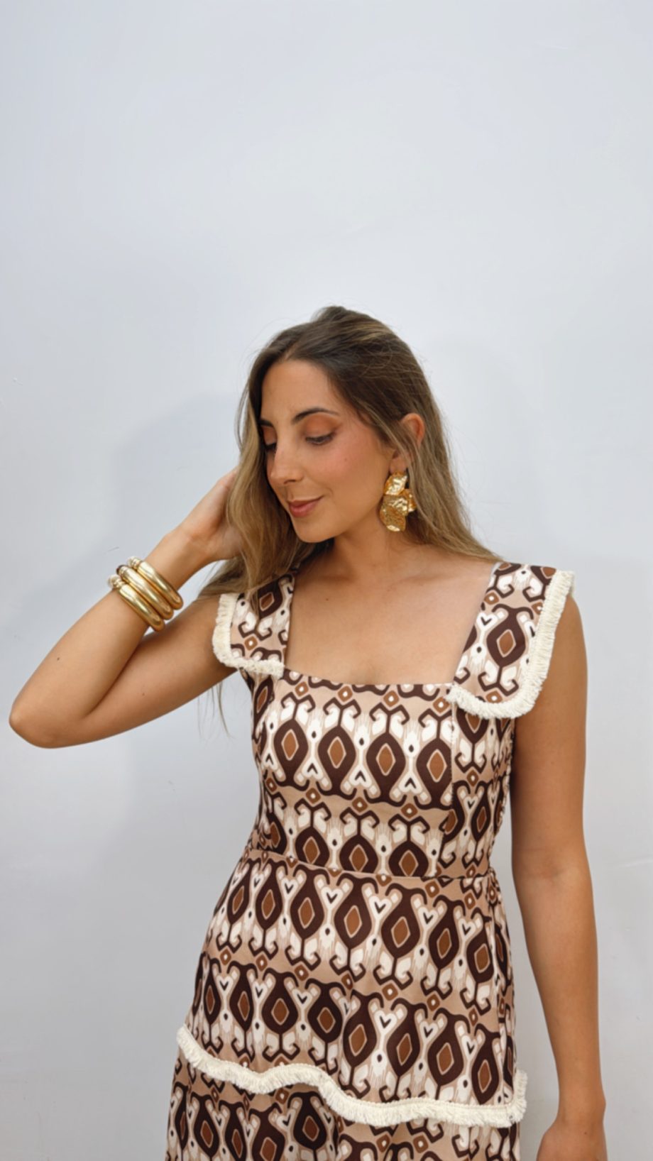 Vestido Fabiola Marrón