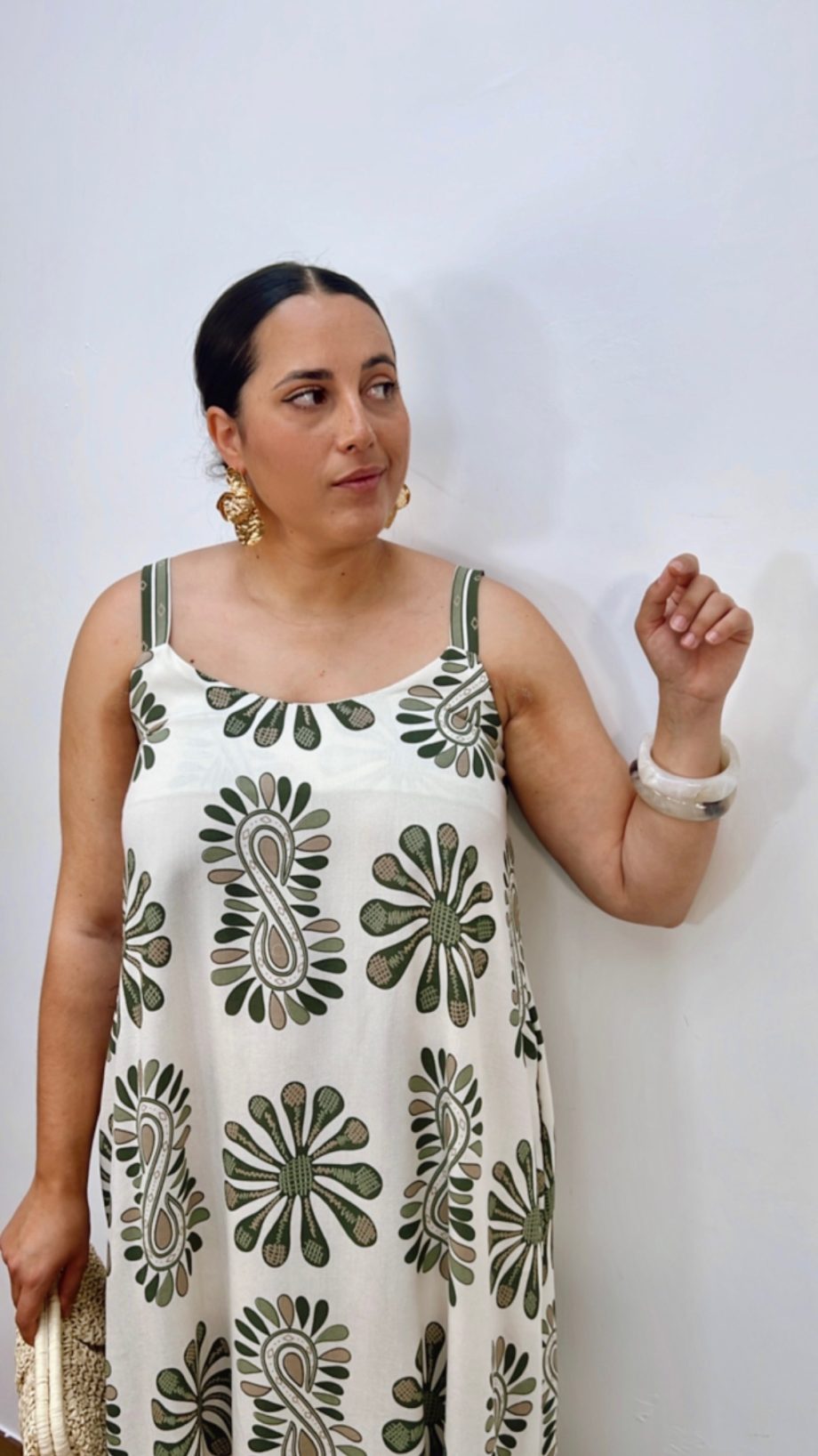 Vestido Palmar Verde Caqui