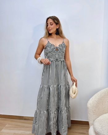 Vestido Bordado Vichy