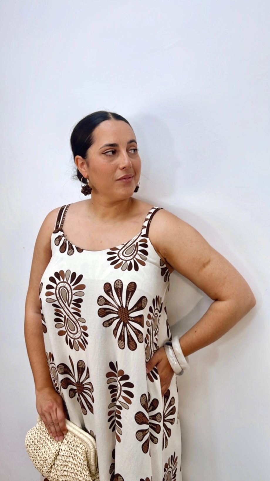 Vestido Palmar Marrón