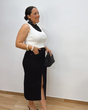 Falda Denim Negra