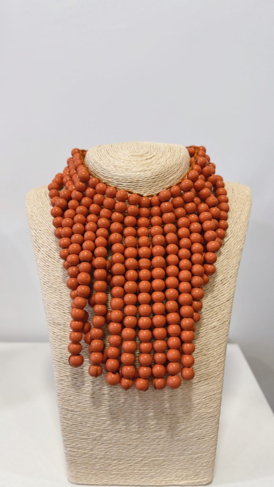 Collar Madera Naranja