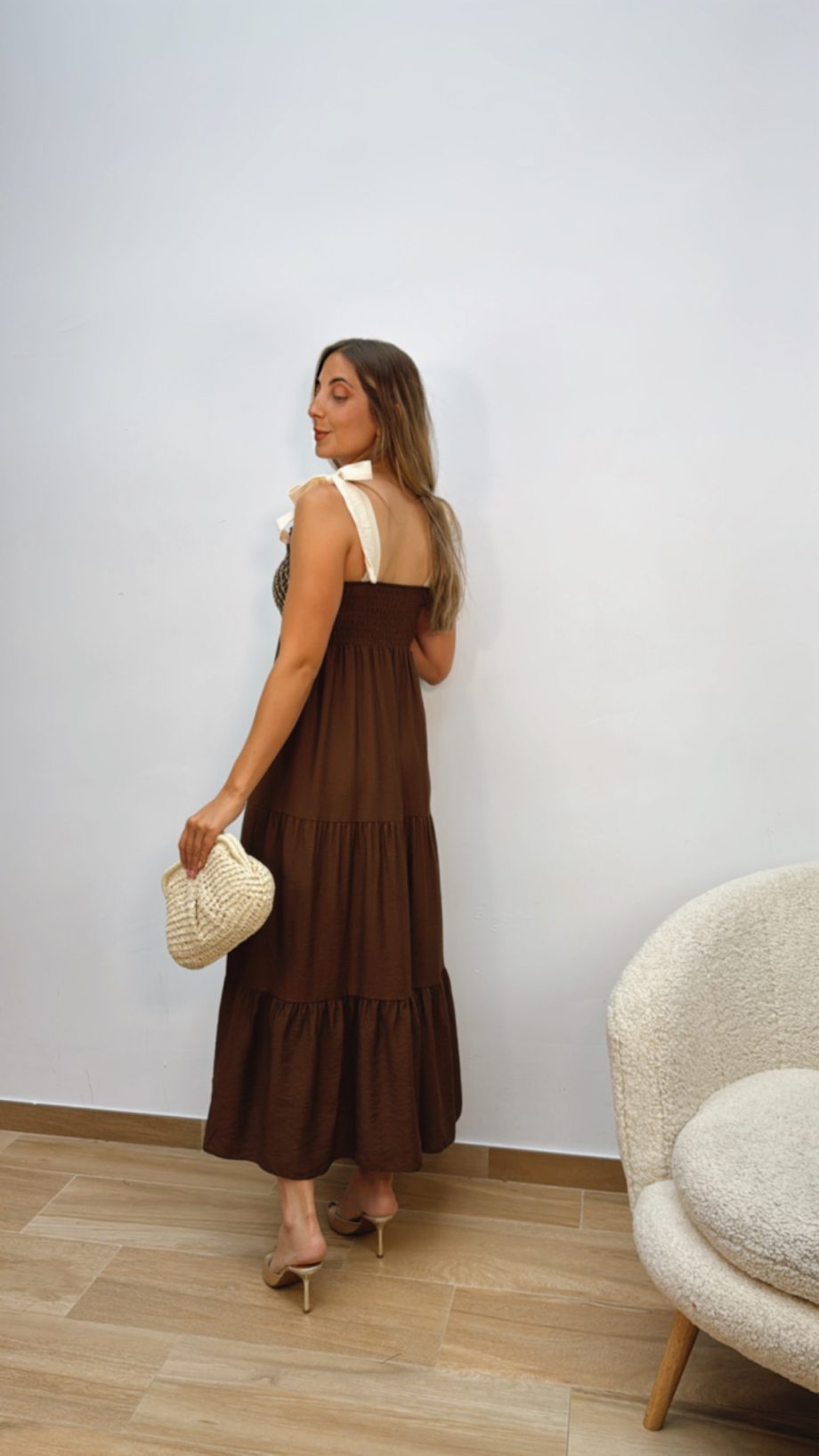 Vestido Amalia Marrón