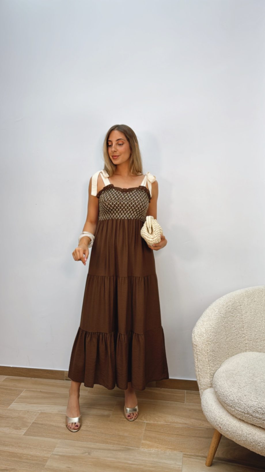 Vestido Amalia Marrón