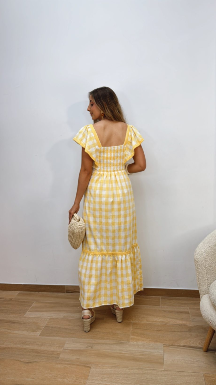 Vestido Vichy Amarillo