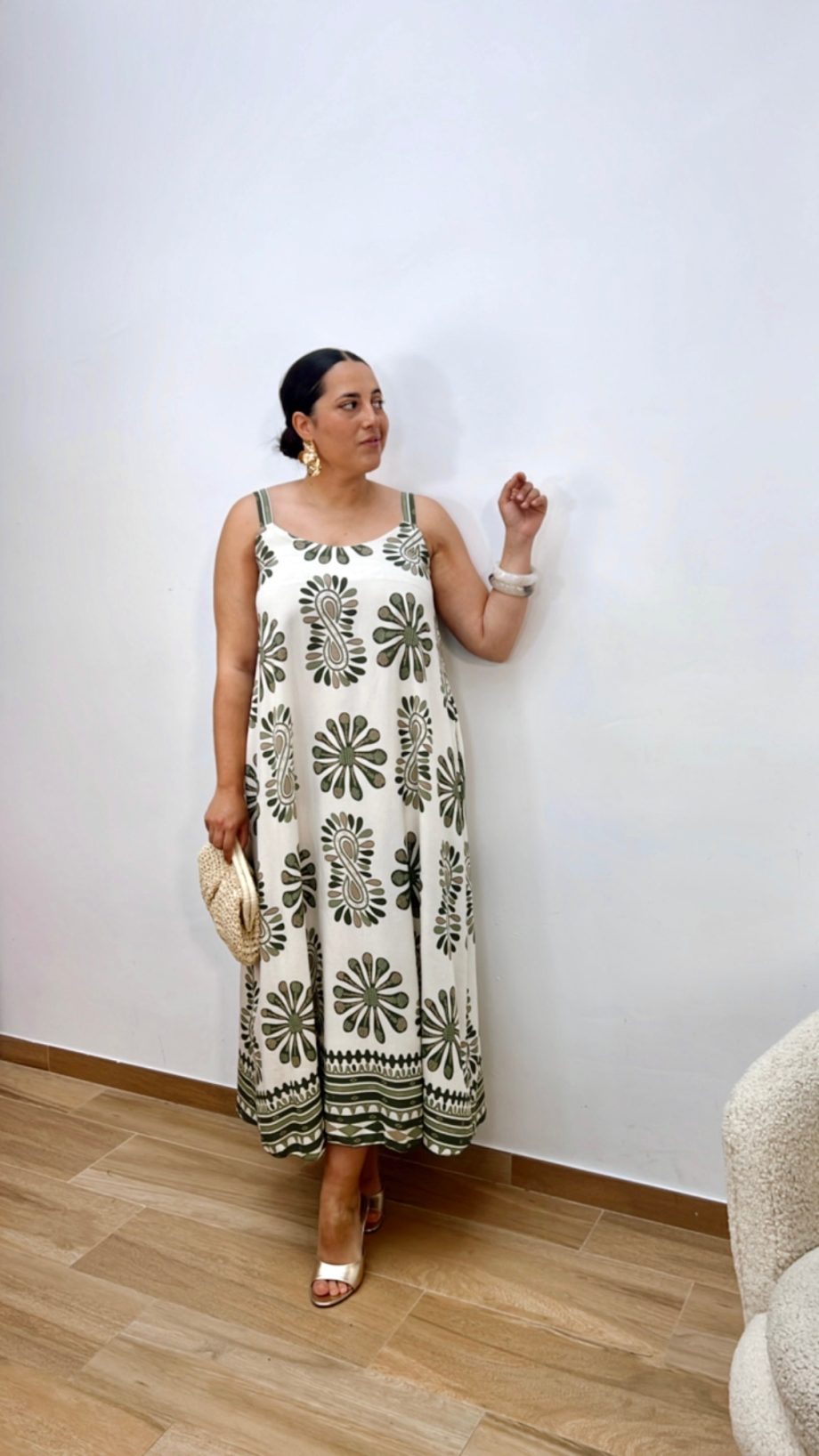 Vestido Palmar Verde Caqui