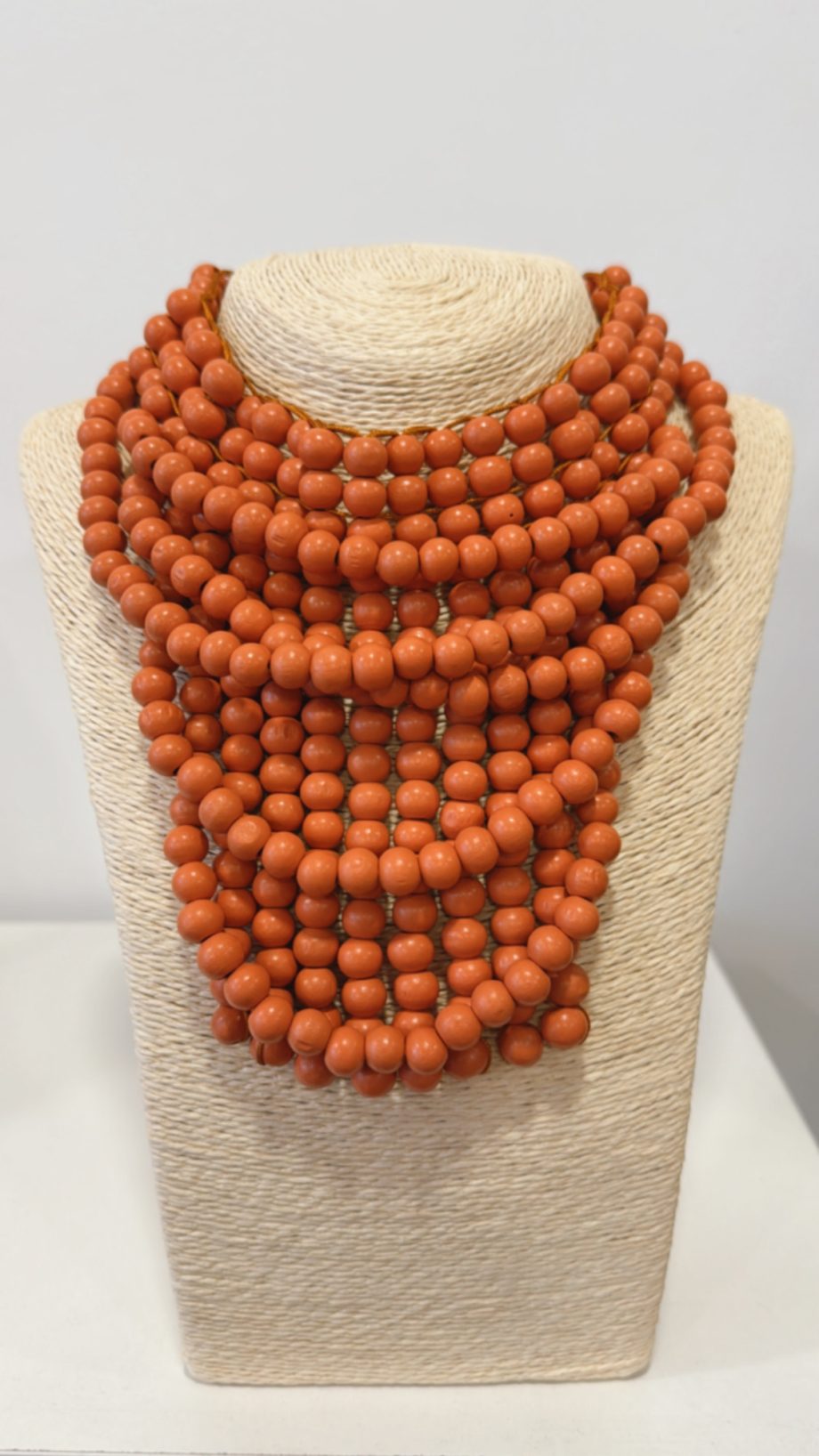 Collar Madera Naranja