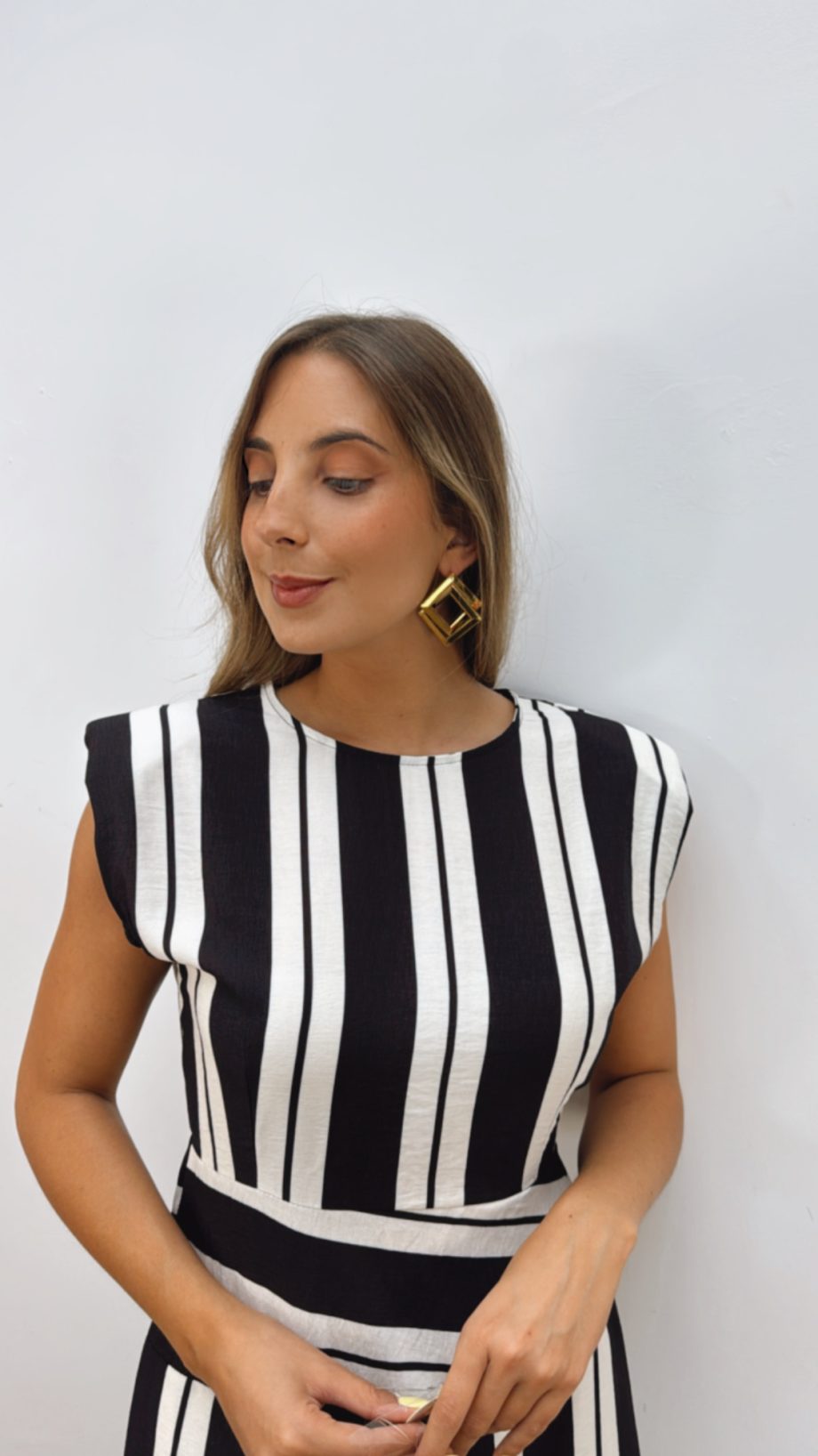 Vestido Victoria Negro & Blanco