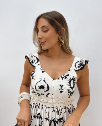 Vestido Crudo & Negro