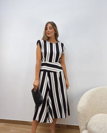 Vestido Victoria Negro & Blanco