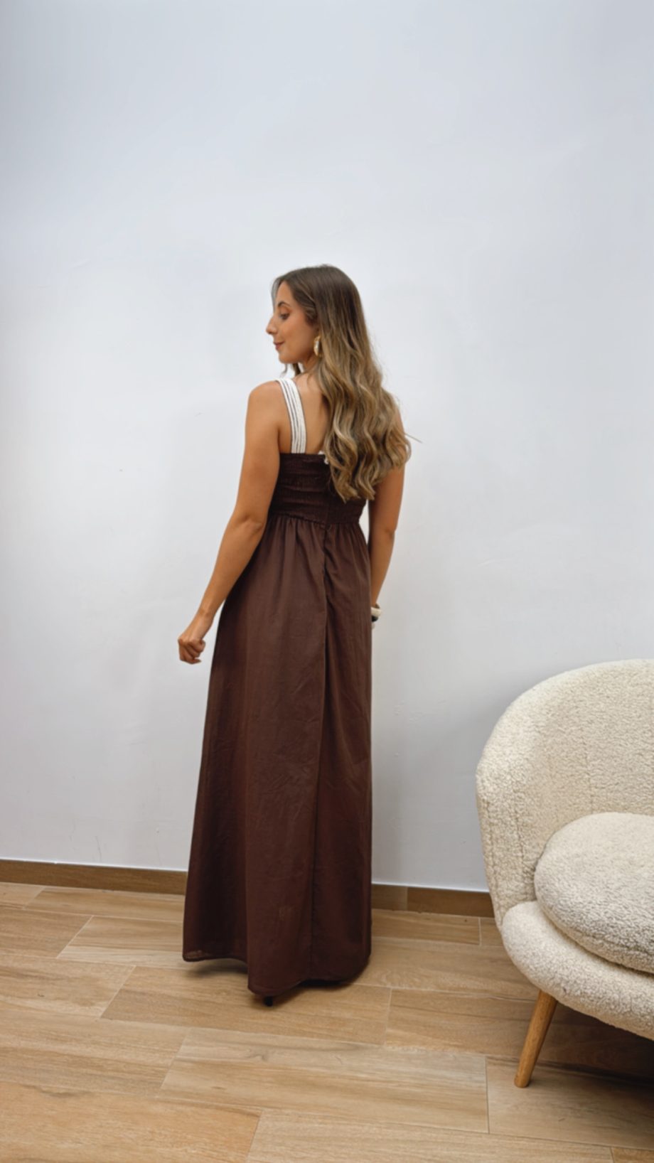 Vestido Casilda Choco
