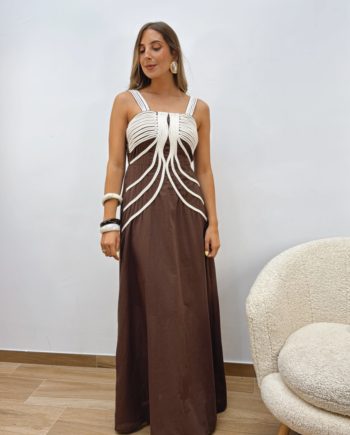Vestido Casilda Choco