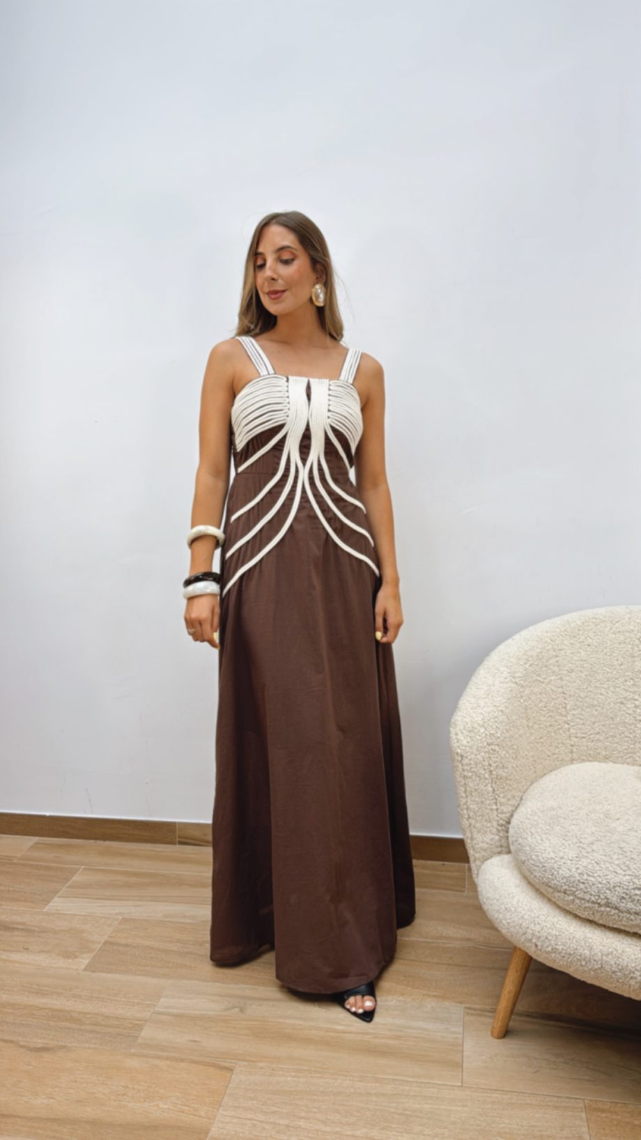 Vestido Casilda Choco