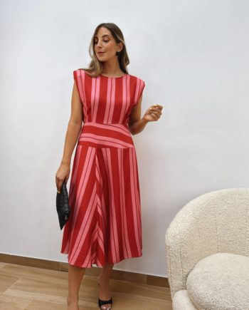 Vestido Victoria Rosa & Teja
