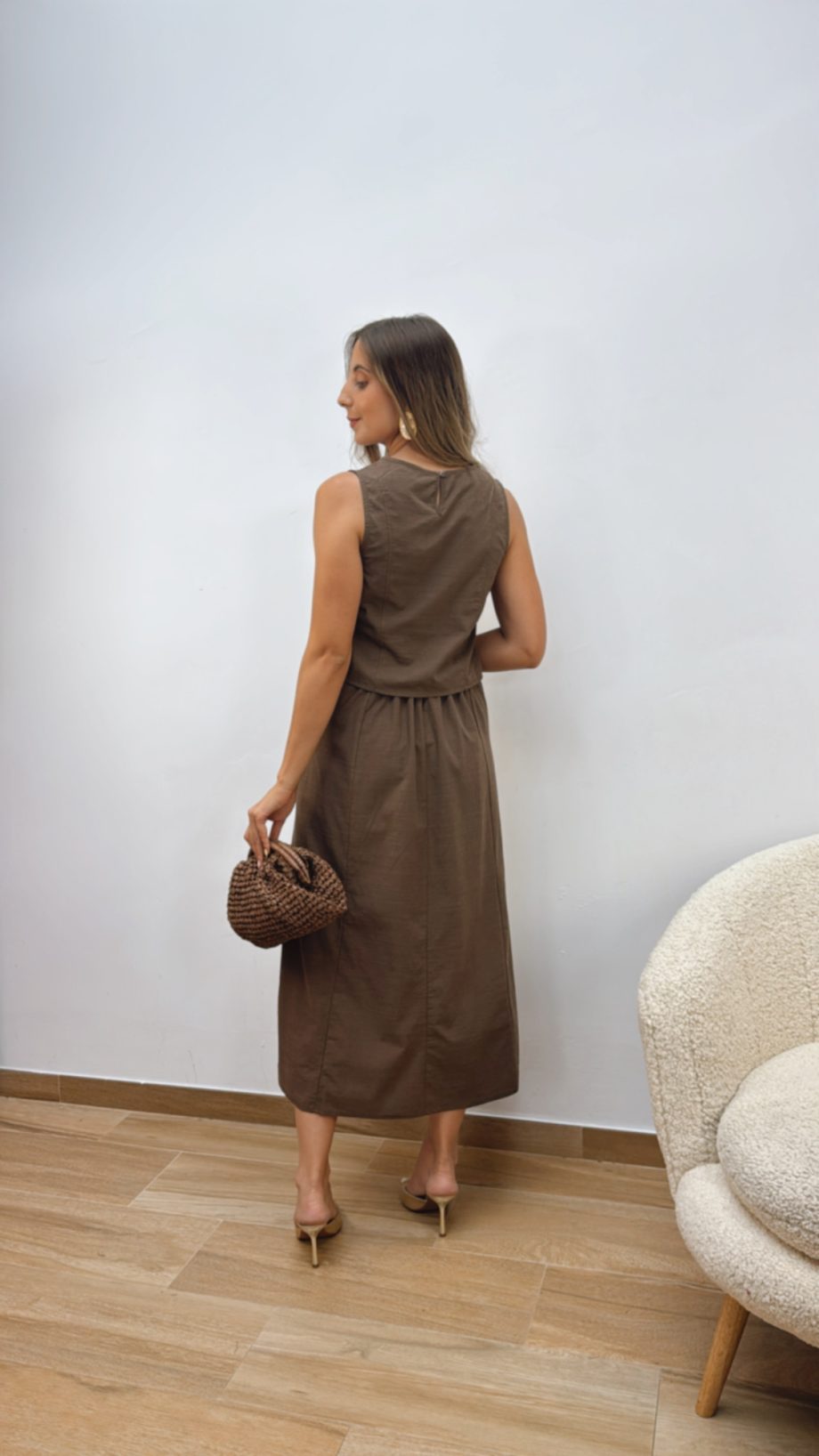 Conjunto Falda Chocolate